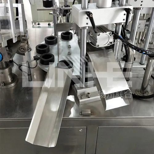 Product Rejection or Recirculation Outlet of Tube Filling and Sealing Machine